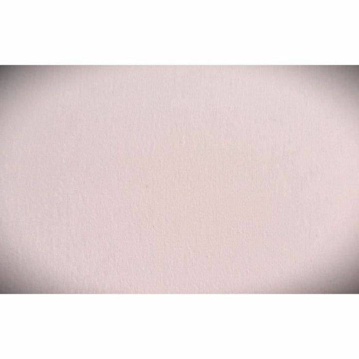 Nahaufnahme: Heller Kopfkissen-Schutz, Lovely Home 140x45cm. Textur sichtbar.