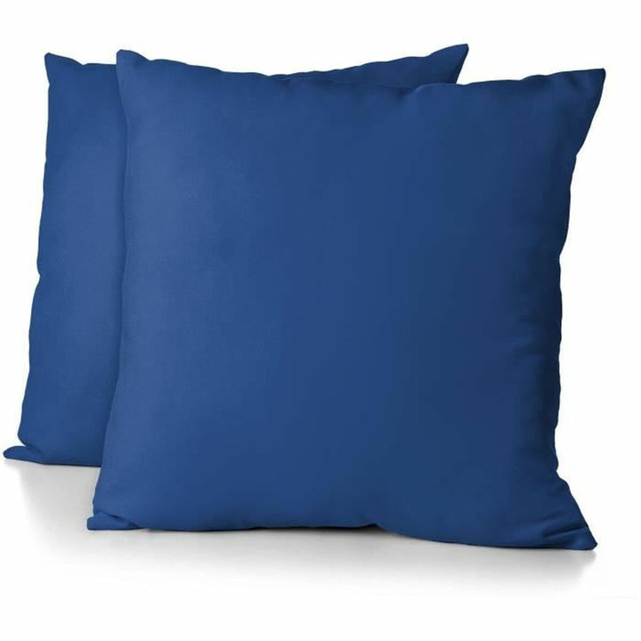 Blaue HOME LINGE PASSION Kissenbezüge, 63x63 cm. Schlichtes, modernes Design.