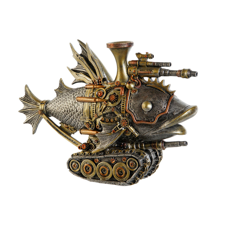 Bunte Deko-Figur Fisch mit Mechanik Details - Homely Family Shop