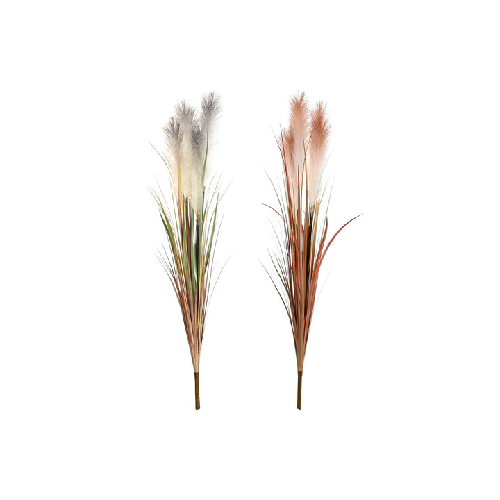 ESPRIT Deko-Pflanze aus Polyäthylen, 106 cm, mit weißen und braunen Federbüschen.