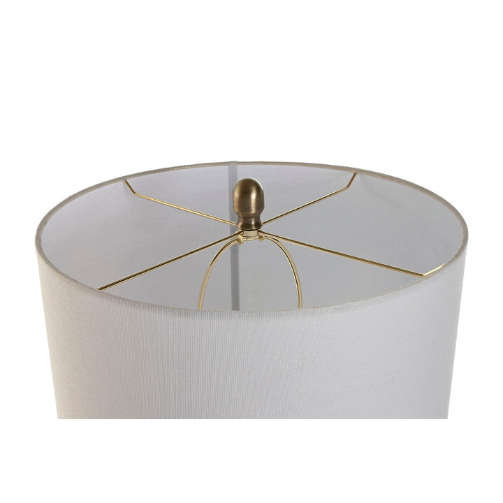 Detailansicht des weißen Lampenschirms der ESPRIT Tischlampe - homely Family Shop