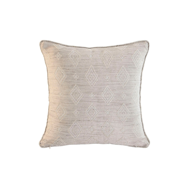 Beige Kissen Home ESPRIT mit geometrischem Diamantmuster, 45x45 cm.