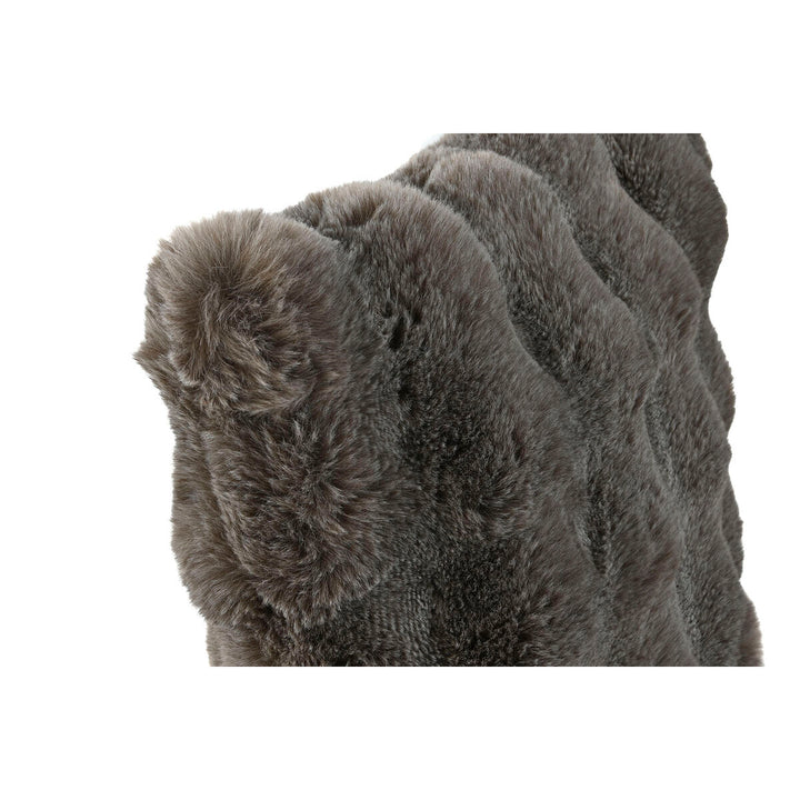 Graues ESPRIT Home Kissen mit weicher, fellartiger Textur für gemütliches Wohnen.