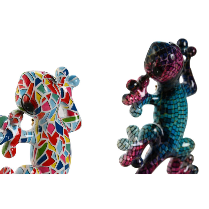 Bunte Mosaik Eidechsen Wanddekoration. Mediterraner Stil für Ihr Zuhause.