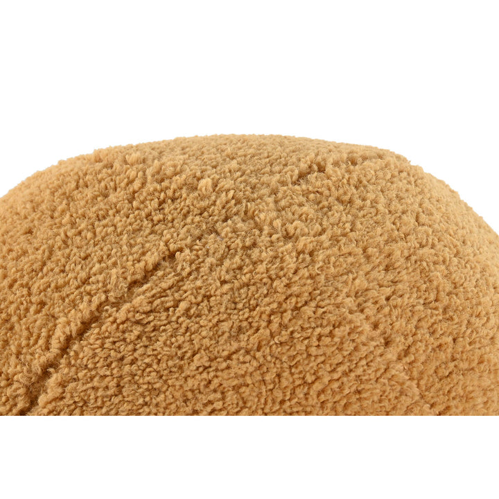 Nahaufnahme: Senfgelbes Esprit Home Kissen mit weicher Boho Textur.