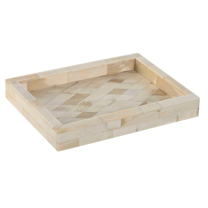 Koloniale ESPRIT Home Ablageschale mit Fliesenmuster, 20,5x15,5 cm. Dekoratives Fach.