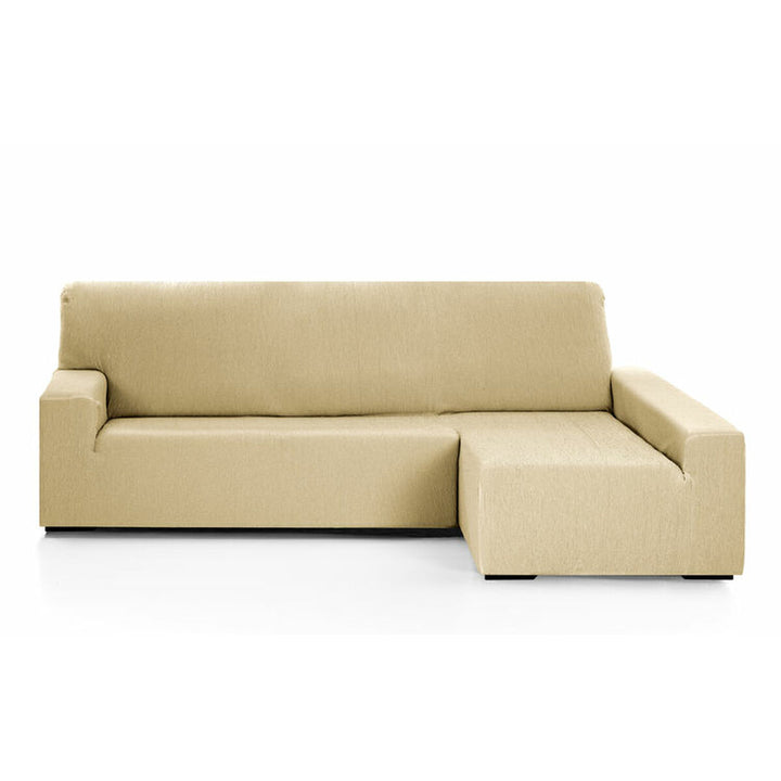 Beige Chaiselongue Abdeckung mit kurzem Arm rechts. Elegantes Design für Hosteline CAMERON.