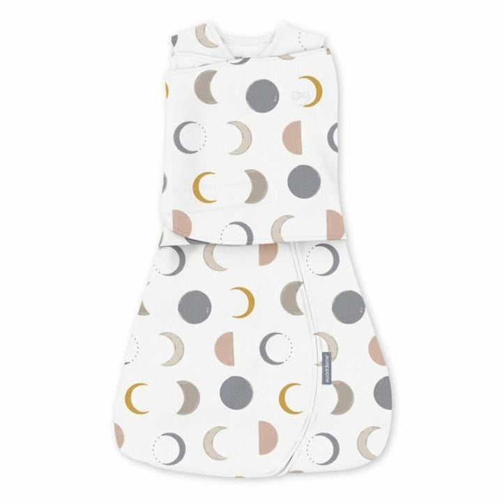 Weißer Ingenuity Schlafsack (6-12 Monate) mit Mondphasen Muster für Babys.
