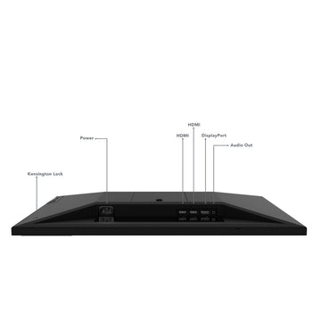Rückansicht Lenovo G25-20 Monitor mit HDMI- und DisplayPort - homely Family Shop