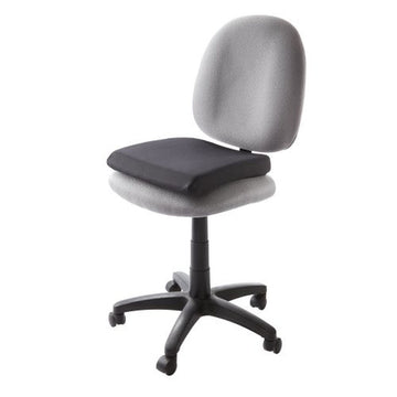Piqueras y Crespo 82024 Bürostuhl mit schwarzem Kissen. Bequemer Sitz und Rollen.