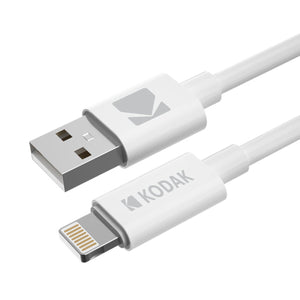 Weißes USB Kabel von Kodak mit Lightning Anschluss - homely Family Shop