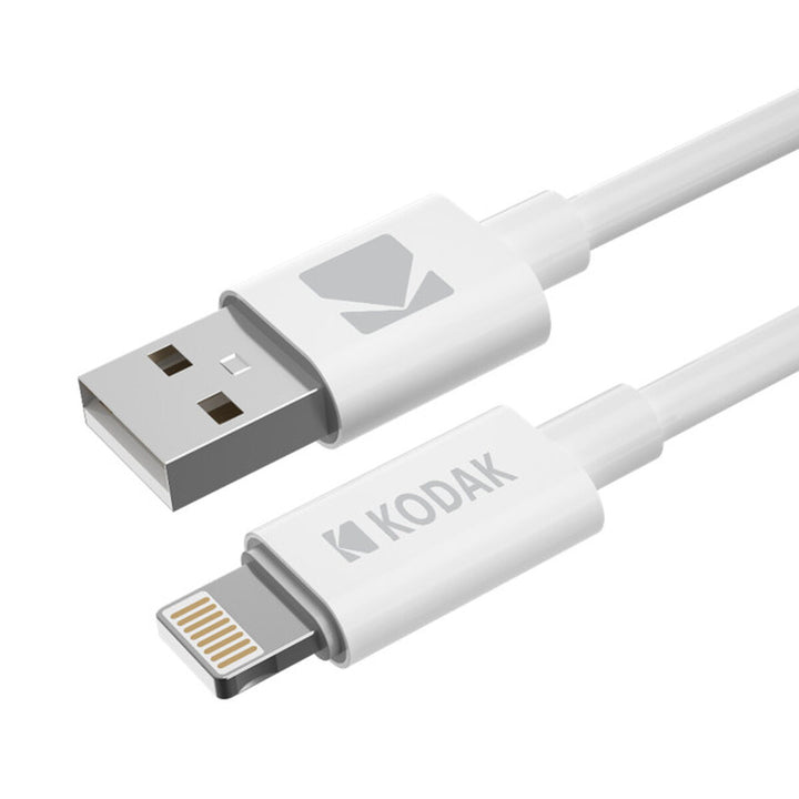 Weißes USB Kabel von Kodak mit Lightning Anschluss - homely Family Shop