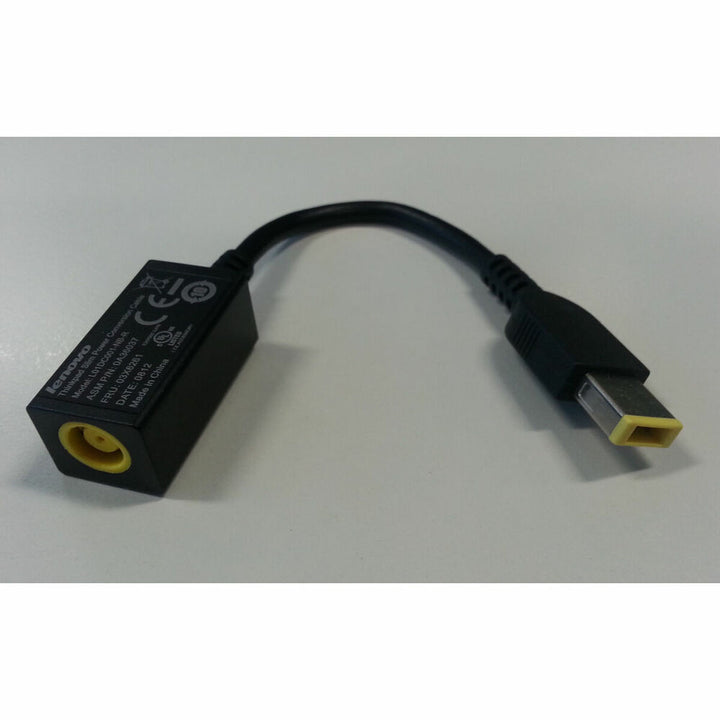 Schwarzes Lenovo Stromkabel 0B47046 mit Slim Tip Anschluss für Thinkpad Notebooks.
