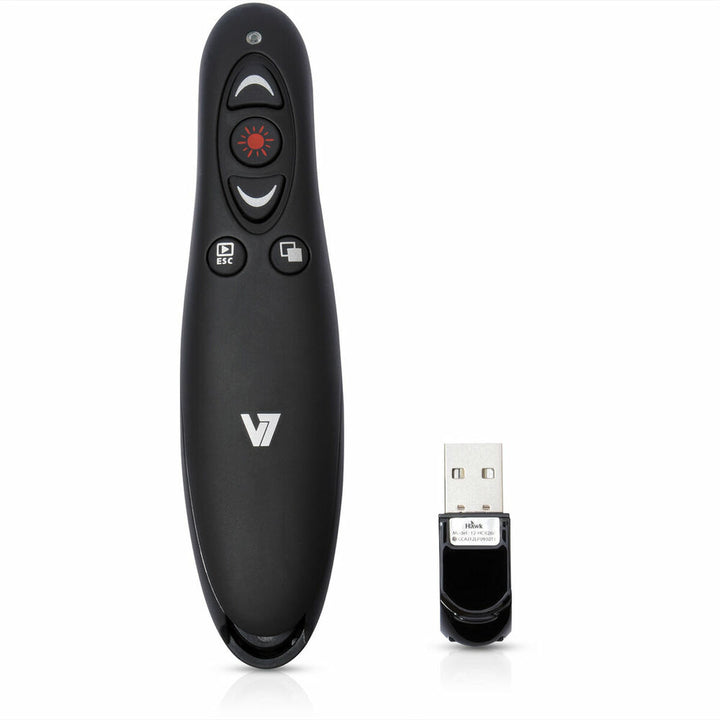Schwarzer Zeiger V7 Wireless Presenter mit USB-Empfänger - homely Family Shop