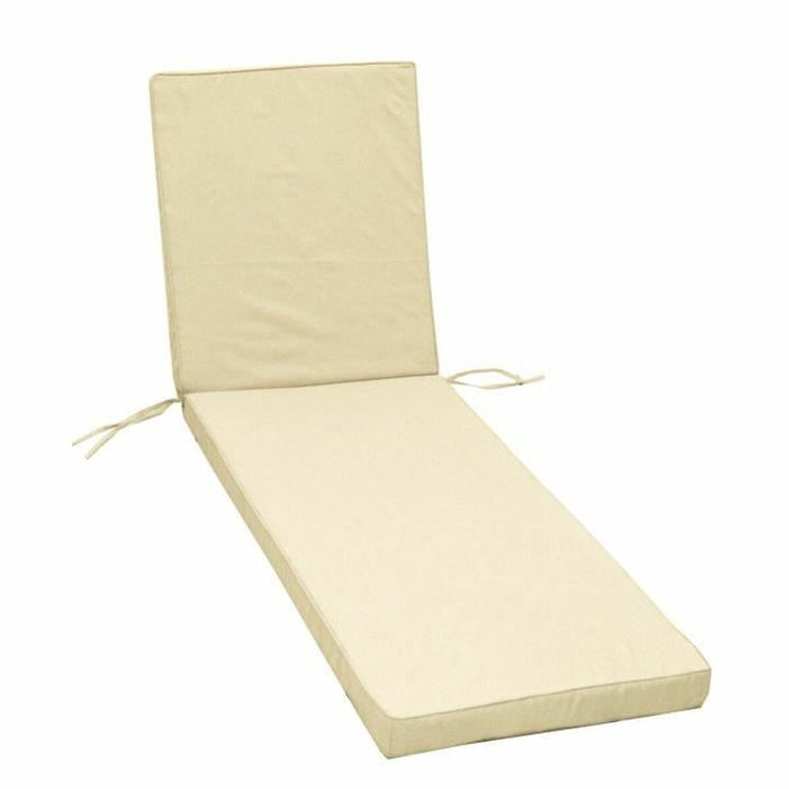 Beige Jardin Prive Schutzhülle MONTE CARLO mit rechteckiger Rückenlehne und Befestigungsbändern.