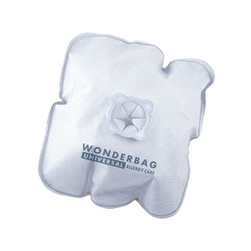 Weißer Rowenta Wonderbag Staubsaugerbeutel mit Universal Allergy Care Aufdruck.