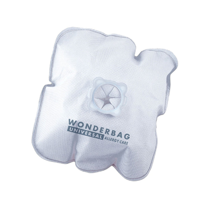 Weißer Rowenta Wonderbag Staubsaugerbeutel mit Universal Allergy Care Aufdruck.
