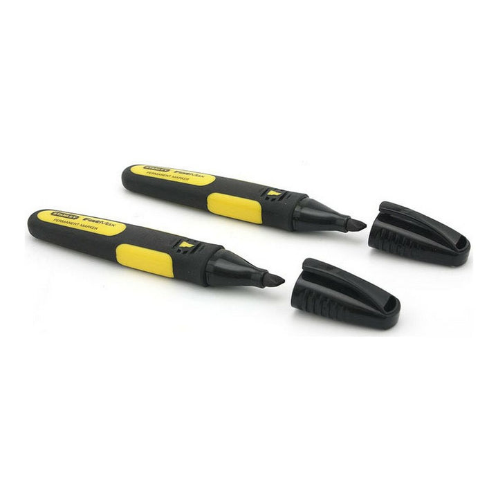 Schwarze Stanley Dauermarker mit gelbem Griff und Kappe - homely Family Shop