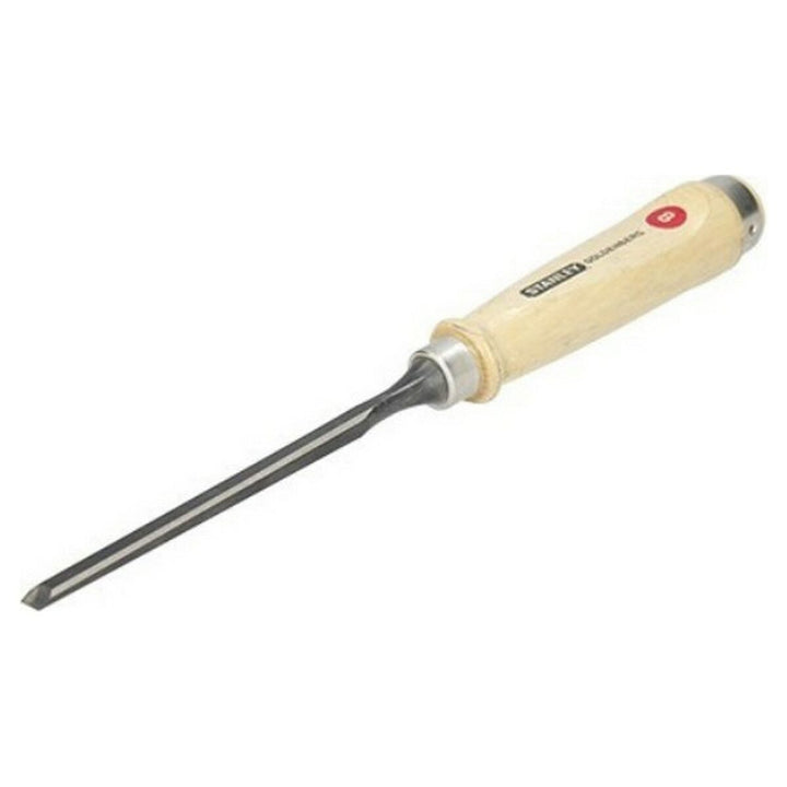 Stanley Stechbeitel 8mm mit Holzgriff und scharfer Klinge.