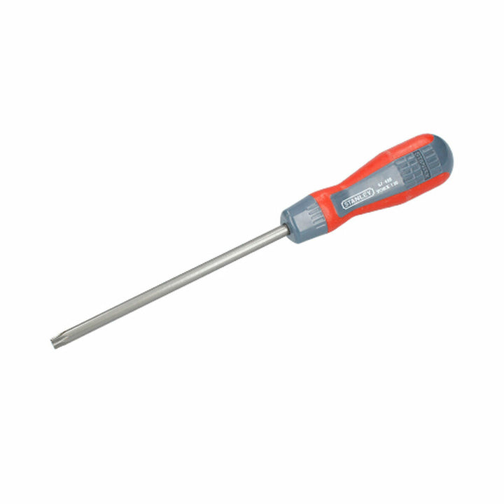 Stanley Torx Schraubenzieher mit rotem Griff und silberner Klinge.
