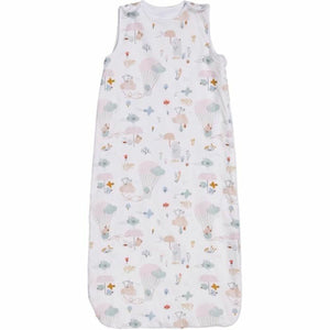 Weißer Tineo Schlafsack mit Ballon und Wolken Muster für Babys.