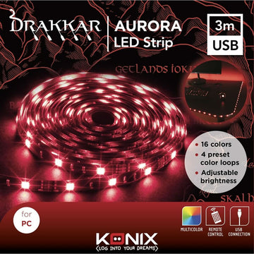 KONIX KX AURORA LED-Leiste mit PC-Anschluss und einstellbarer Helligkeit - homely Family Shop