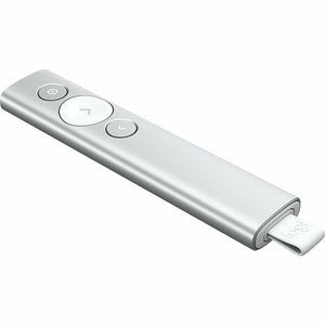 Silberne Logitech Spotlight Fernbedienung mit USB Empfänger - homely Family Shop