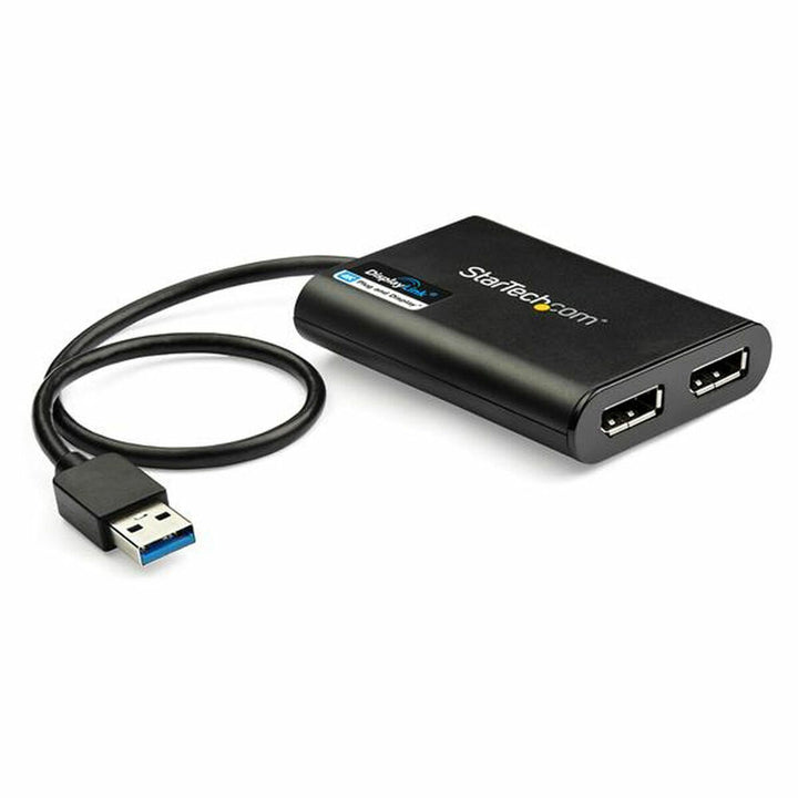 Schwarzes Startech USB 3.0 DisplayPort Kabel Adapter mit USB-Anschluss - homely Family Shop