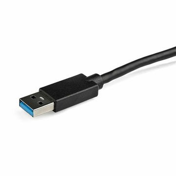 Nahaufnahme des schwarzen Startech USB Kabels mit USB Stecker - homely Family Shop