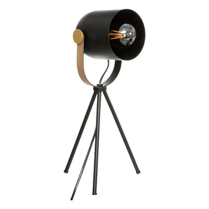 Schwarze Atmosphera Action Tischlampe mit Stativ und elegantem Lampenschirm.