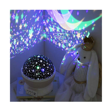 Atmosphera PVC Nachtlicht projiziert Sterne. Sternenhimmel Projektor für Kinderzimmer Atmosphäre.