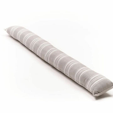 Graues Kissen mit Streifenmuster. Dekoratives Kissen für Ihr Zuhause.