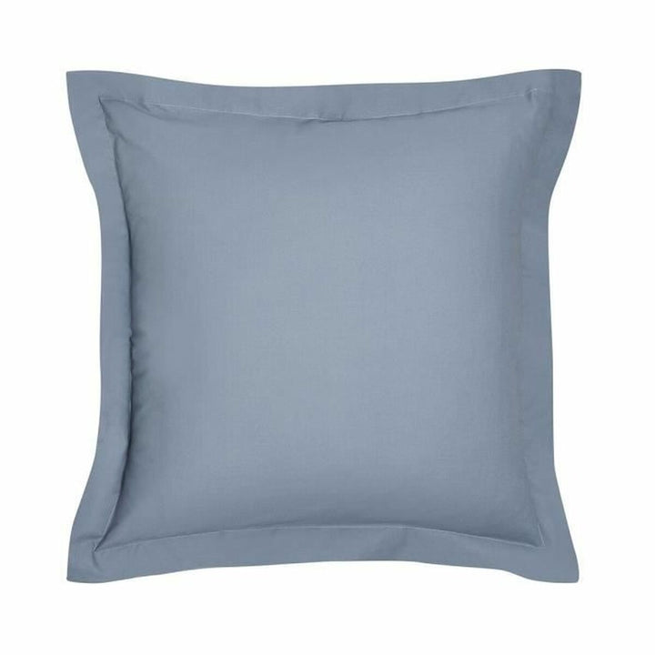 Blauer Denim Kissenbezug, Essential-Kollektion, 63x63 cm. Schlichtes Design mit Rahmen.