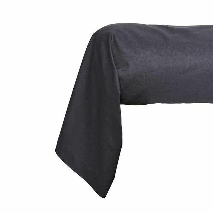 Anthrazit Kissenbezug Essential, 45x185 cm. Glatte Textur und definierte Naht.