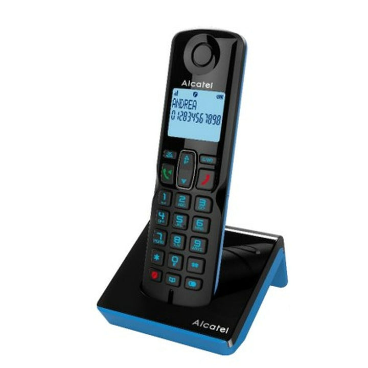 Schwarzes Alcatel Schnurlostelefon mit Basisstation - Homely Family Shop