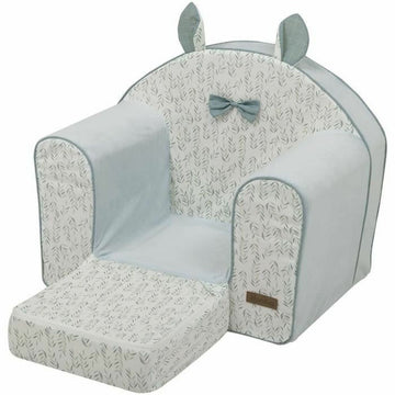 Blaues Domiva Kindersofa mit Blätter Muster und Ohren - Homely Family Shop