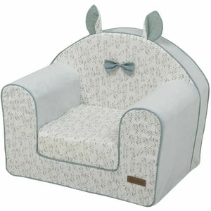 Blaues Domiva Kindersofa mit Blattmuster und Ohren - Homely Family Shop