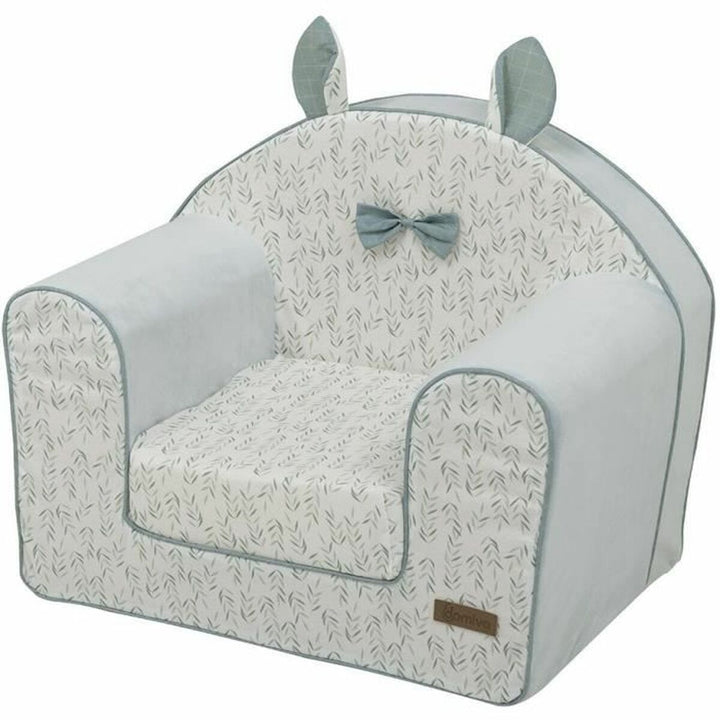 Blaues Domiva Kindersofa mit Blattmuster und Ohren - Homely Family Shop