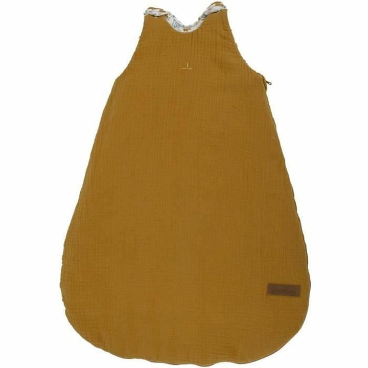 Senfgelber Domiva AU FIL DE L'EAU Schlafsack mit ärmellosem Design und Textur.