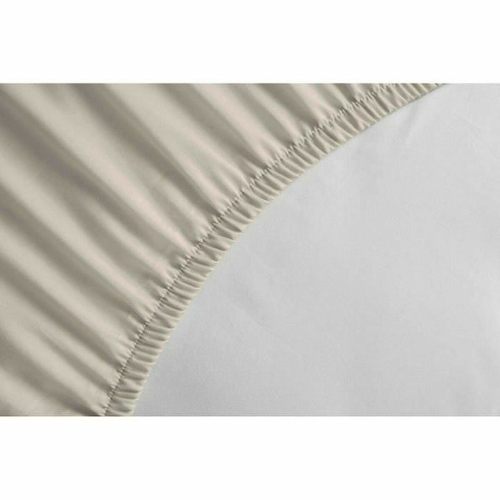 Beige Bettlaken mit Gummizug, Lovely Home Textil für Matratze 180x200 cm.