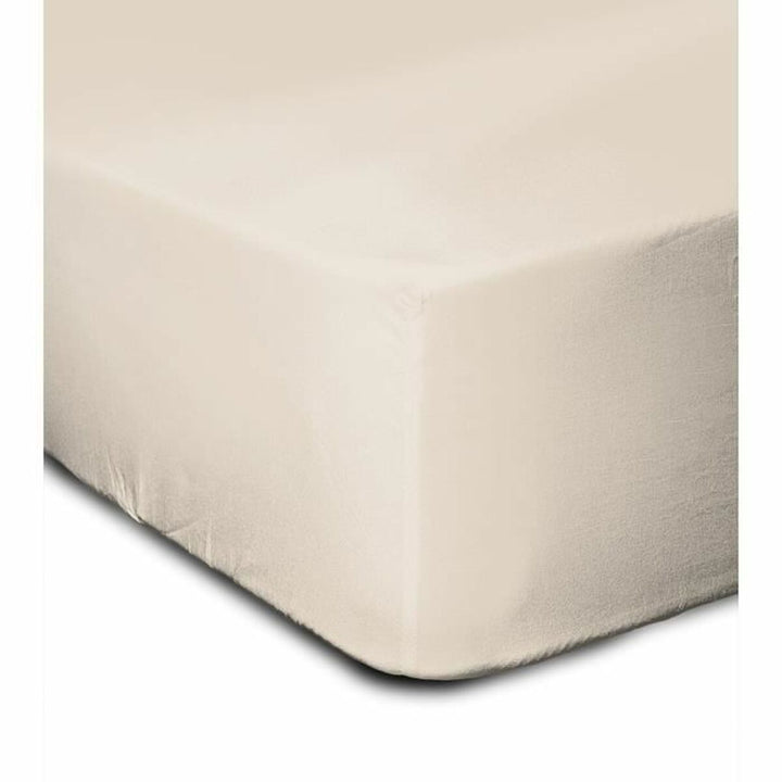 Beige Bettlaken 180x200 cm. Glatte Textur, Lovely Home Laken.