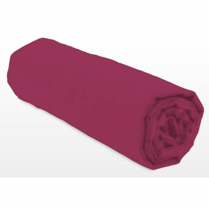 Gerolltes Spannbetttuch Lovely Home LH71614 in Pink Rose Farbe.