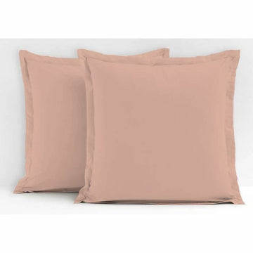 Pfirsichfarbenes Kissenbezug-Set, 63x63 cm, 2 Stück. Schlichtes Design für Lovely Home.