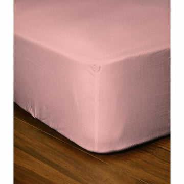 Rosa Spannbetttuch Rose 180 x 200 cm, weiches Material.