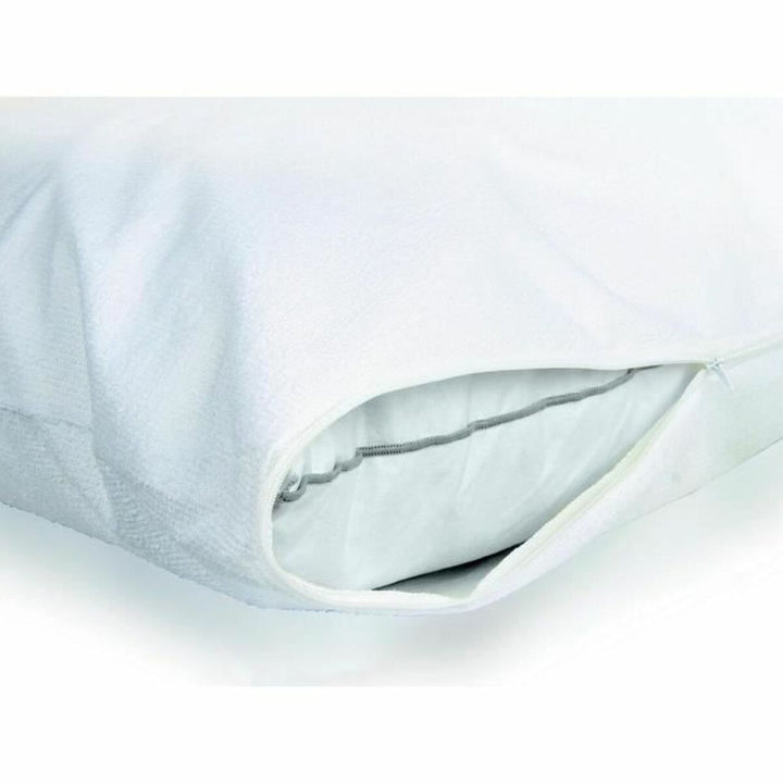 Weißer Kopfkissen-Schutz 50x70 cm mit Reißverschluss zum Schutz Ihres Kissens.