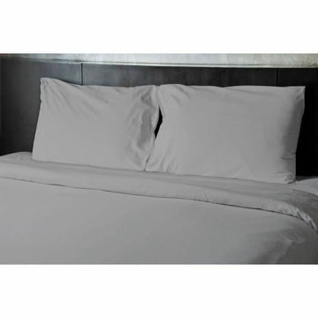 Graues HOME LINGE PASSION Bettwäsche-Set mit Kissenbezügen und Spannbettlaken in King-Size.