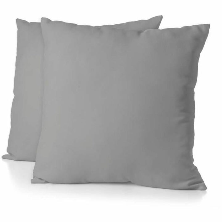 Graue HOME LINGE PASSION Kissenbezüge, 63x63 cm. Hellgraue Farbe, 2 Stück.