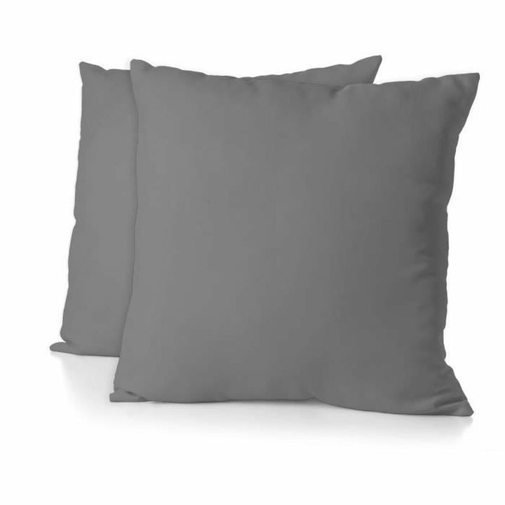 Graue HOME LINGE PASSION Kissenbezüge (2 Stück) 63x63 cm. Schlichtes Design.