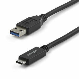 Schwarzes Startech USB A zu USB-C Kabel mit USB31AC1M-Anschlüssen - homely Family Shop