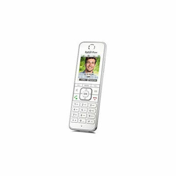 Weißes Fritz!Fon Telefon mit Farbdisplay und Tastenfeld - homely Family Shop